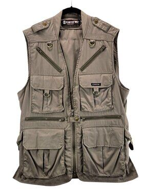 Vtg Tamrac Model 153 World Correspondent’s Vest Khaki Mens M Safari Outdoor USA
